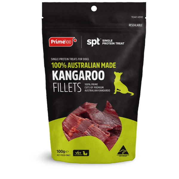 Prime 100 Kangaroo Fillet Treats 100g