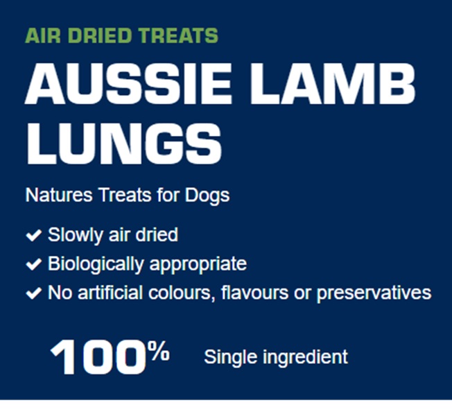True Blue Aussie Lamb Lungs 50gm - Image 3