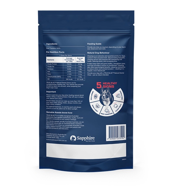 True Blue Aussie Beef Tendons 3 pieces - Image 3